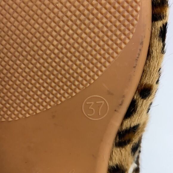 ANNIEL Calf-Hair Leopard Soft Icon moccasin Booties A16 - Picture 10 of 11